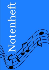 Notenheft: DIN A4 Notenlinienheft | 60 Seiten mit 12 Notenzeilen / Systeme pro Blatt | Papier 90g/m² | Musikheft mit Notenlinien