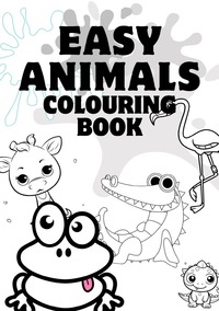 Easy animals colouring book