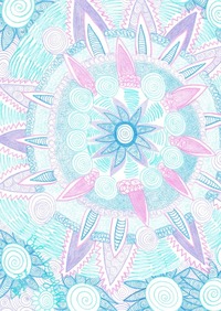 Tagebuch, Notizbuch DIN A5 / Tagebuch, Notizbuch DIN A5 mit dem Mandala: Urlaubsgefühl