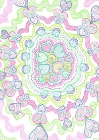 Tagebuch, Notizbuch DIN A5 / Tagebuch, Notizbuch DIN A5 mit dem Mandala: Geborgenheit