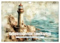 Geheimnisvolle Landkarten (Wandkalender 2027 DIN A4 quer), CALVENDO Monatskalender