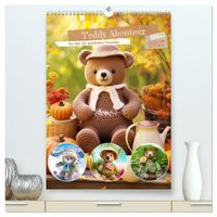 Teddy Abenteur - Ein Jahr mit gehäkelten Freunden (hochwertiger Premium Wandkalender 2027 DIN A2 hoch), Kunstdruck in Hochglanz