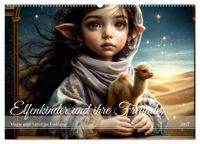 Elfenkinder und ihre Freunde - Magie und Natur im Einklang (Wandkalender 2027 DIN A2 quer), CALVENDO Monatskalender