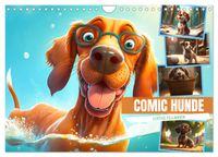 Comic Hunde (Wandkalender 2027 DIN A4 quer), CALVENDO Monatskalender