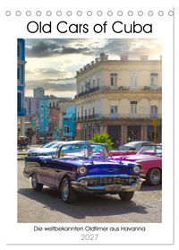 Old Cars of Cuba (Tischkalender 2027 DIN A5 hoch), CALVENDO Monatskalender