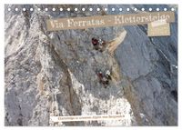 Via Ferratas - Klettersteige (Tischkalender 2027 DIN A5 quer), CALVENDO Monatskalender