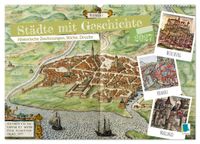 Städte mit Geschichte: Historische Zeichnungen, Stiche, Drucke (Wandkalender 2027 DIN A2 quer), CALVENDO Monatskalender