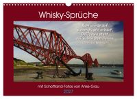 Whisky-Sprüche (Wandkalender 2027 DIN A3 quer), CALVENDO Monatskalender