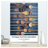 Vintage Küchenutensilien (hochwertiger Premium Wandkalender 2027 DIN A2 hoch), Kunstdruck in Hochglanz