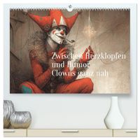 Zwischen Herzklopfen und Humor – Clowns ganz nah (hochwertiger Premium Wandkalender 2027 DIN A2 quer), Kunstdruck in Hochglanz