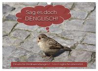 Sag es doch DENGLISCH (Wandkalender 2027 DIN A3 quer), CALVENDO Monatskalender