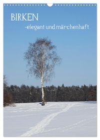 Birken - elegant und märchenhaft (Wandkalender 2027 DIN A3 hoch), CALVENDO Monatskalender
