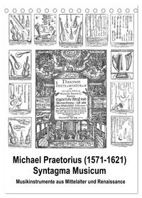 Michael Praetorius Syntagma Musicum (Tischkalender 2027 DIN A5 hoch), CALVENDO Monatskalender