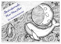 Bezaubernde Mini-Monster - Ein Ausmal-Kalender (Wandkalender 2027 DIN A2 quer), CALVENDO Monatskalender