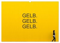 Gelb. Gelb. Gelb. (Wandkalender 2027 DIN A2 quer), CALVENDO Monatskalender