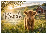 Wanda - ein kleines Kälbchen mit großem Mut (Tischkalender 2027 DIN A5 quer), CALVENDO Monatskalender