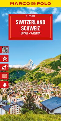 MARCO POLO Reisekarte Schweiz 1:275.000