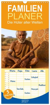 Familienplaner 2027 - Die Hüter alter Welten mit 5 Spalten (Wandkalender, 21 x 45 cm) CALVENDO