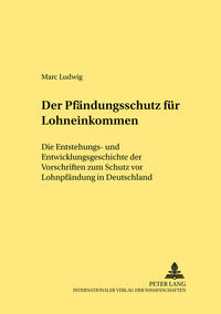 Der Pfaendungsschutz fuer Lohneinkommen