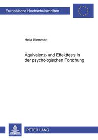 Äquivalenz- und Effekttests in der psychologischen Forschung