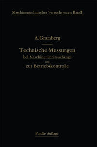 Technische Messungen bei Maschinenuntersuchungen und zur Betriebskontrolle