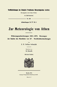 Zur Meteorologie von Athen