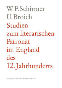 Studien zum literarischen Patronat im England des 12. Jahrhunderts