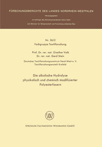 Die alkalische Hydrolyse physikalisch und chemisch modifizierter Polyesterfasern