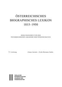 Österreichisches Biographisches Lexikon 1815–1950