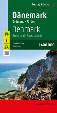 Dänemark, Straßenkarte 1:400.000, freytag & berndt