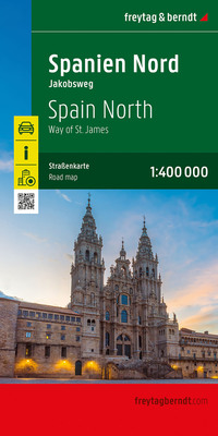 freytag & berndt Straßenkarte Spanien Nord - Jakobsweg 1:400.000