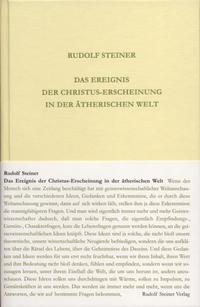 Das Ereignis der Christus-Erscheinung in der ätherischen Welt
