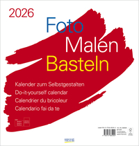 Foto-Malen-Basteln Bastelkalender weiß groß 2026