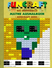 Funcraft - Das inoffizielle Mathe Ausmalbuch: Minecraft Minis (Cover Zombie)