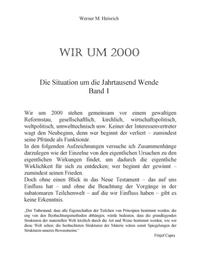 Wir Um 2000 - Band 1