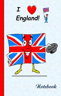 I Love England - Notebook / Notizbuch