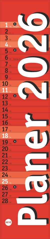 Langplaner mini, rot 2026