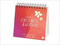 Ich bin einzigartig und wertvoll Premium-Postkartenkalender2026 - 53 Affirmationskarten für das Jahr