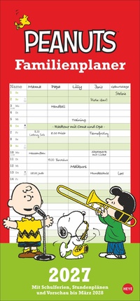 Peanuts Familienplaner 2027