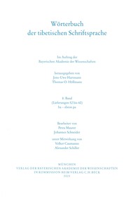 Wörterbuch der tibetischen Schriftsprache Band 8 (Lieferungen 52 – 60)