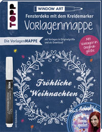 Vorlagenmappe Fensterdeko mit dem Kreidemarker – Fröhliche Weihnachten von Bine Brändle