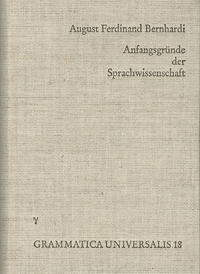 Anfangsgründe der Sprachwissenschaft