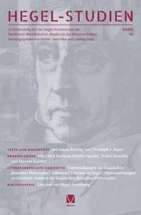 Hegel-Studien Band 43
