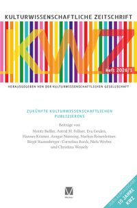 Kulturwissenschaftliche Zeitschrift