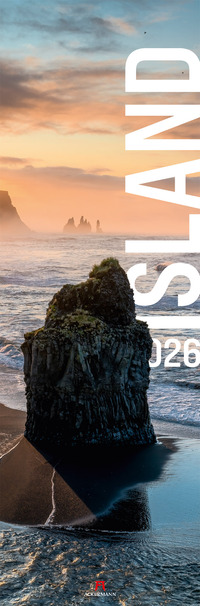 Island Vertikal Kalender 2026