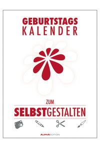 Geburtstagskalender zum Selbstgestalten