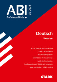 STARK Deutsch - Abi - Auf einen Blick! 2026 Hessen