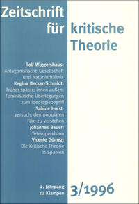 Zeitschrift für kritische Theorie / Zeitschrift für kritische Theorie, Heft 3 (1996)