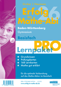 Erfolg im Mathe-Abi 2026 Lernpaket Basisfach 'Pro' Baden-Württemberg Gymnasium