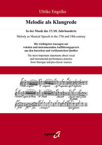 Melodie als Klangrede. In der Musik des 17./18. Jahrhunderts